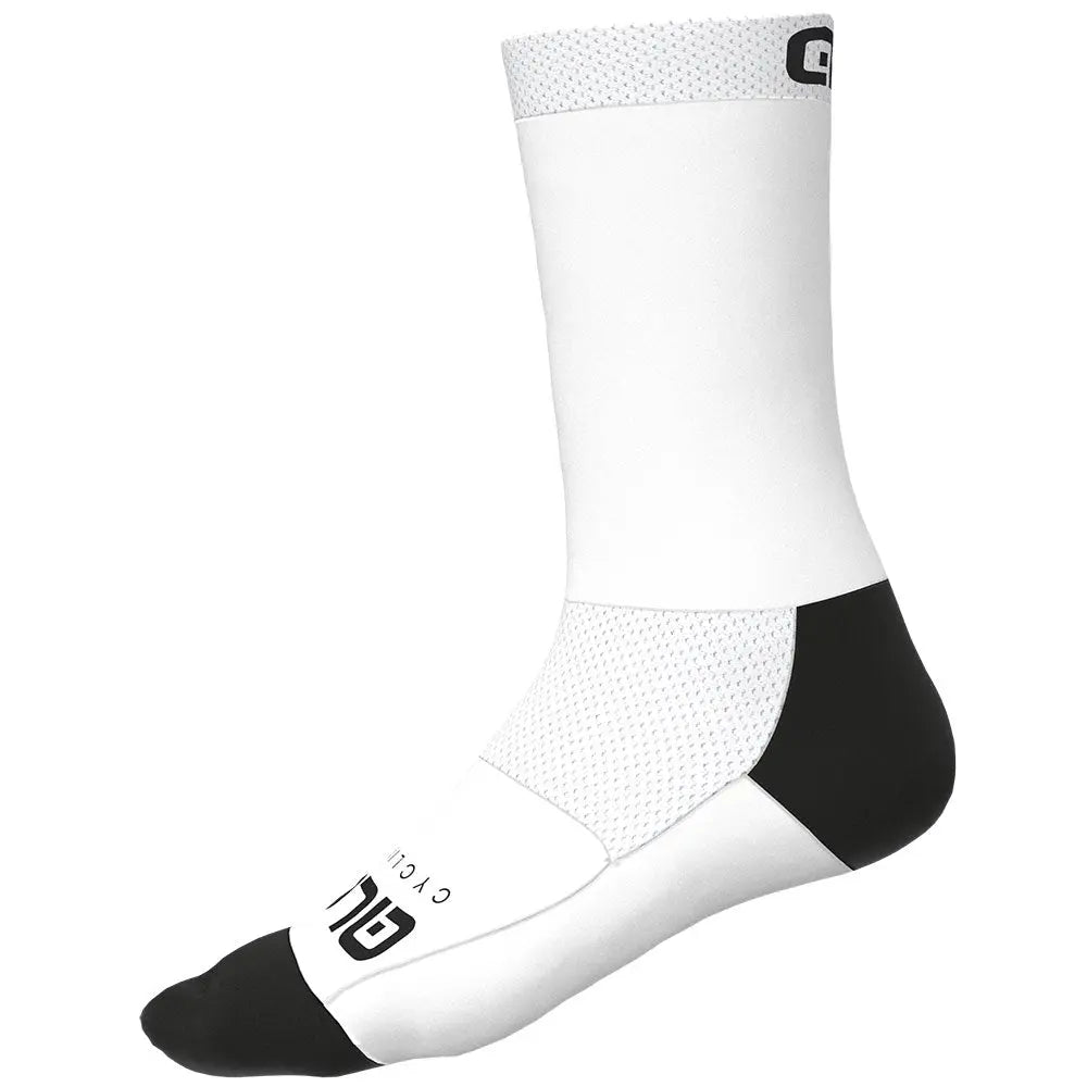 Ale Clothing Team Q-Skin 18 CM Socks White - FREE UK Shipping, FREE 365 Day Returns | Moto Central