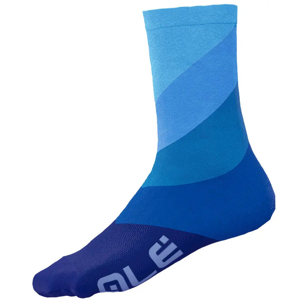 Ale Clothing Diagonal Digitopress Q-Skin 16 CM Socks Blue - FREE UK Shipping, FREE 365 Day Returns | Moto Central