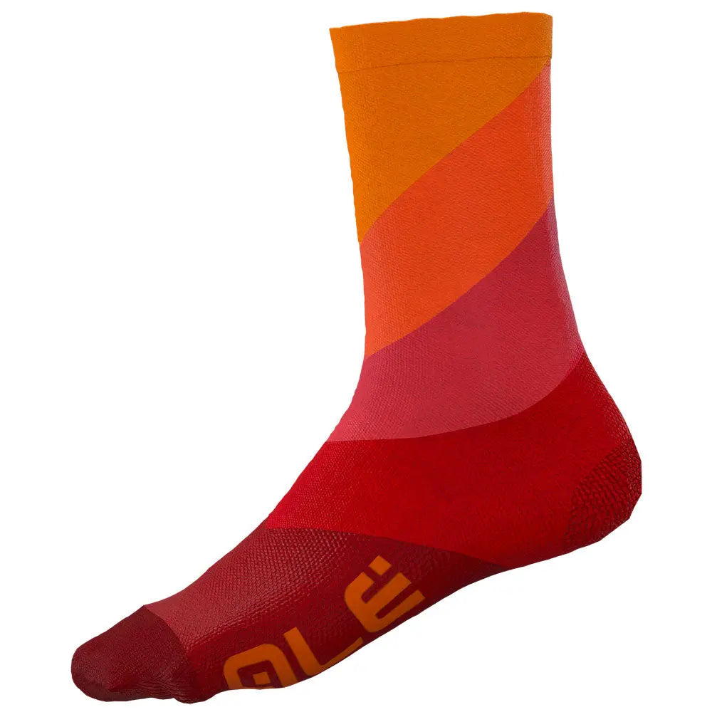 Ale Clothing Diagonal Digitopress Q-Skin 16 CM Socks Red - FREE UK Shipping, FREE 365 Day Returns | Moto Central