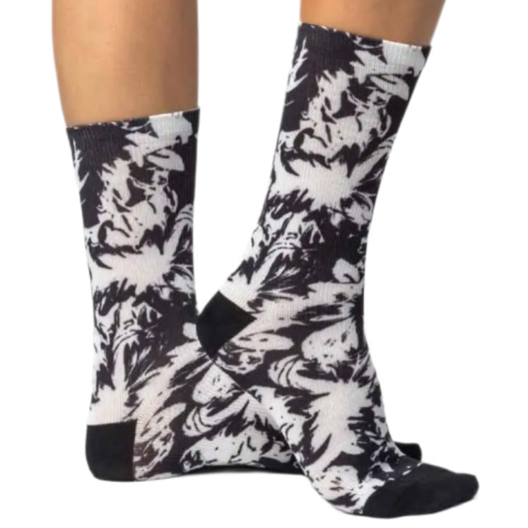 Ale Clothing Essenza 16 CM Socks Black / White - FREE UK Shipping, FREE 365 Day Returns | Moto Central