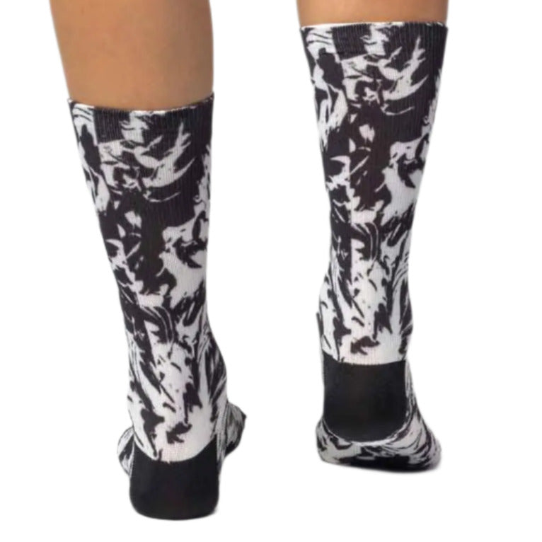 Ale Clothing Essenza 16 CM Socks Black / White - FREE UK Shipping, FREE 365 Day Returns | Moto Central