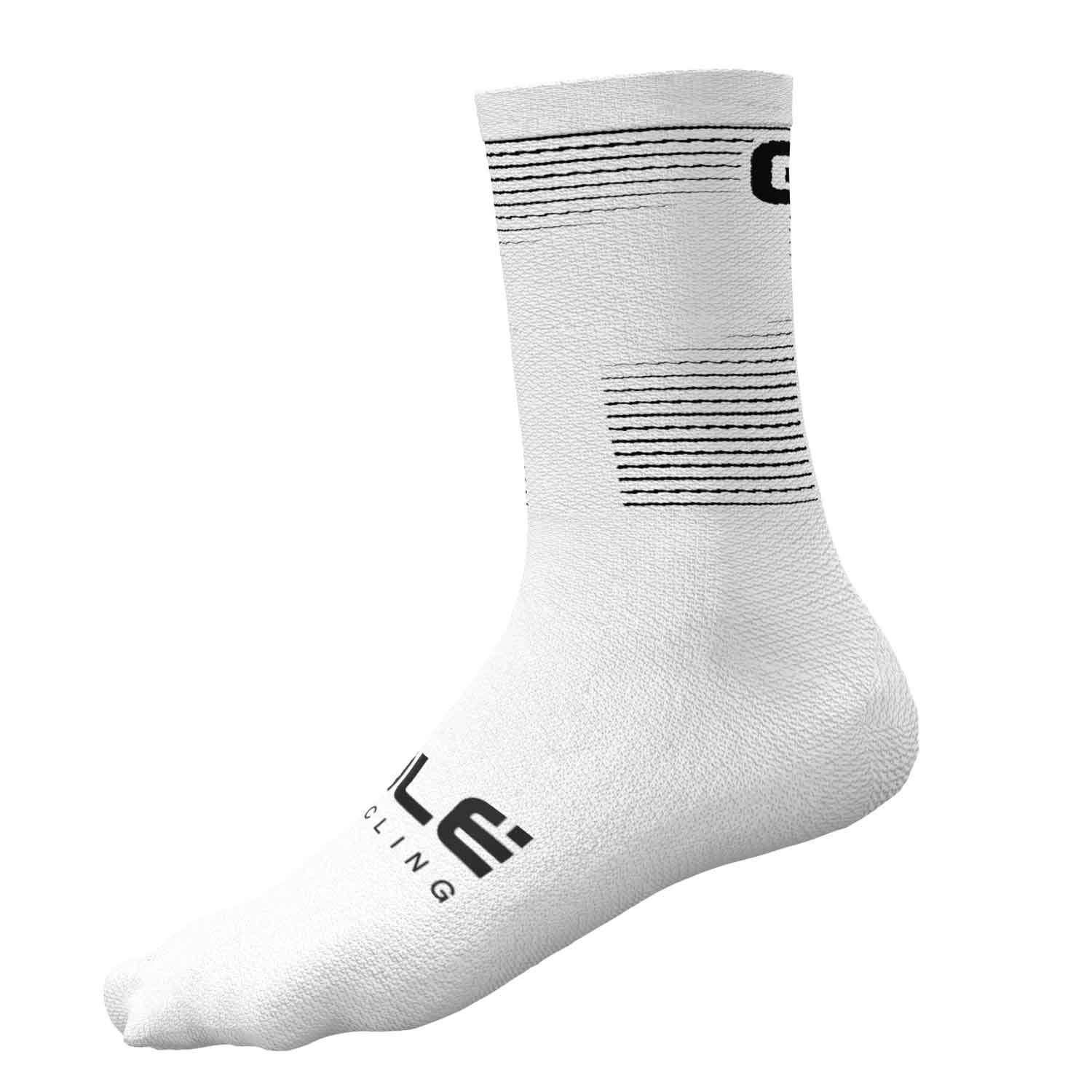 Ale Clothing Sprint Q-Skin 16 CM Socks White - FREE UK Shipping, FREE 365 Day Returns | Moto Central