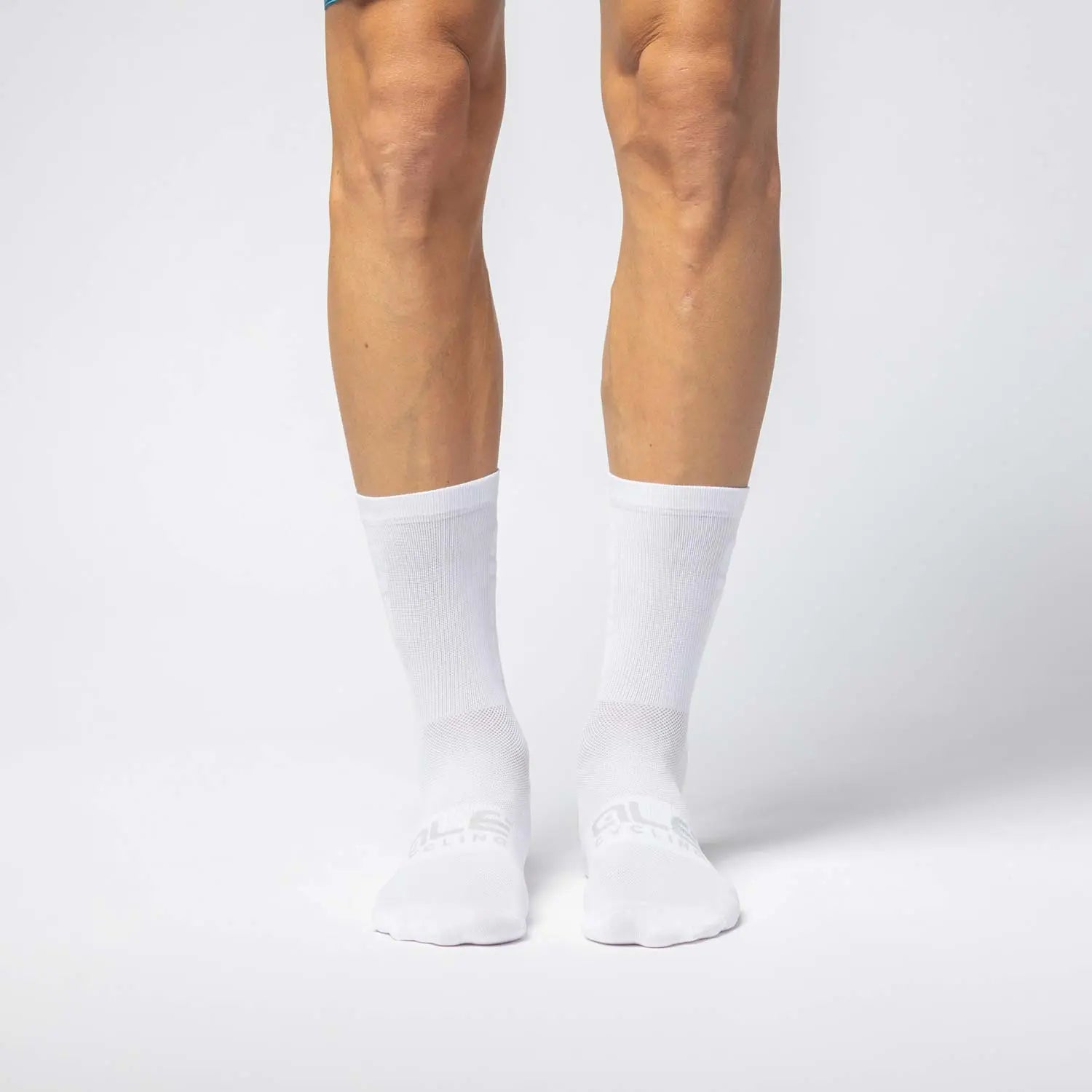 Ale Clothing Round T-Care Plus 18 CM Socks White - FREE UK Shipping, FREE 365 Day Returns | Moto Central