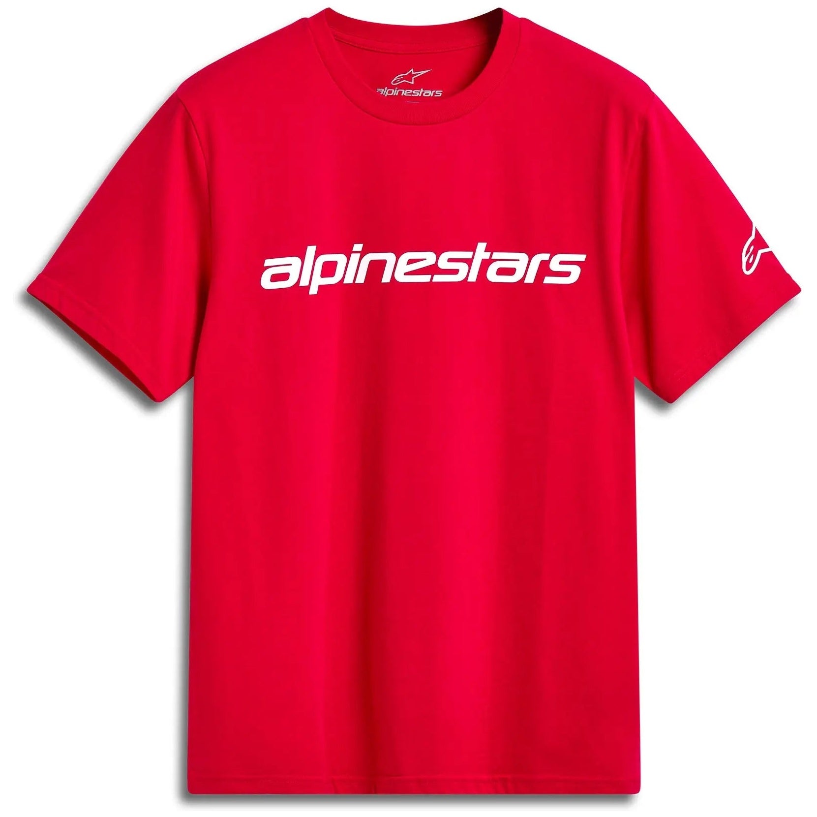Alpinestars Linear Wordmark 2.0 CSF Tee Red / White, front view