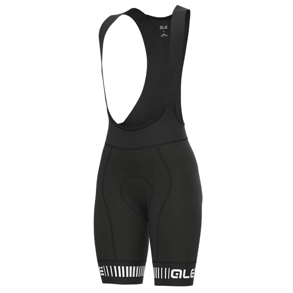 Ale Clothing Strada PR-R Ladies Bib Shorts Black / White - FREE UK Shipping, FREE 365 Day Returns | Moto Central