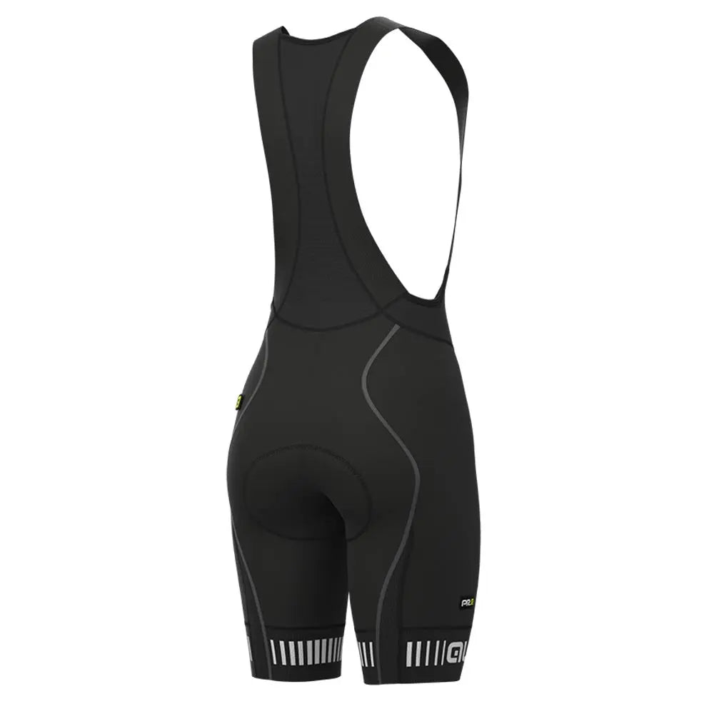 Ale Clothing Strada PR-R Ladies Bib Shorts Black / White - FREE UK Shipping, FREE 365 Day Returns | Moto Central
