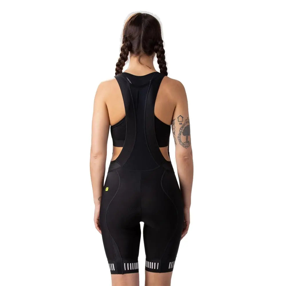 Ale Clothing Strada PR-R Ladies Bib Shorts Black / White - FREE UK Shipping, FREE 365 Day Returns | Moto Central