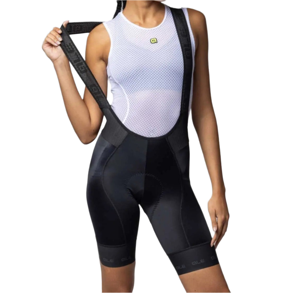 Ale Clothing Strada 2.0 PR-E Ladies Bib Shorts Black - FREE UK Shipping, FREE 365 Day Returns | Moto Central