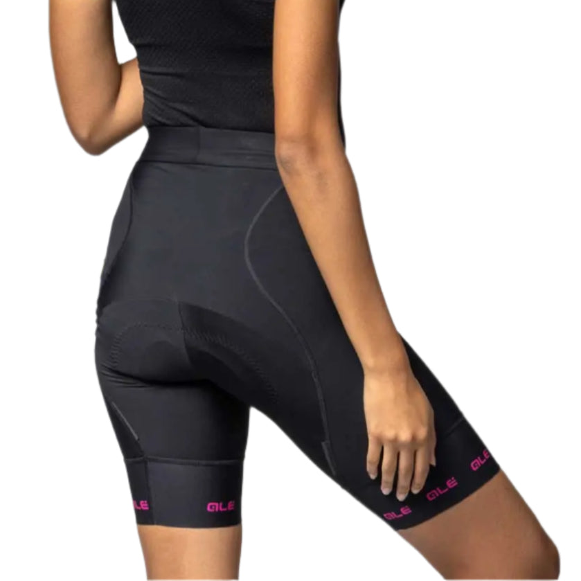 Ale Clothing Strada 2.0 PR-E Ladies Shorts Black / Pink - FREE UK Shipping, FREE 365 Day Returns | Moto Central