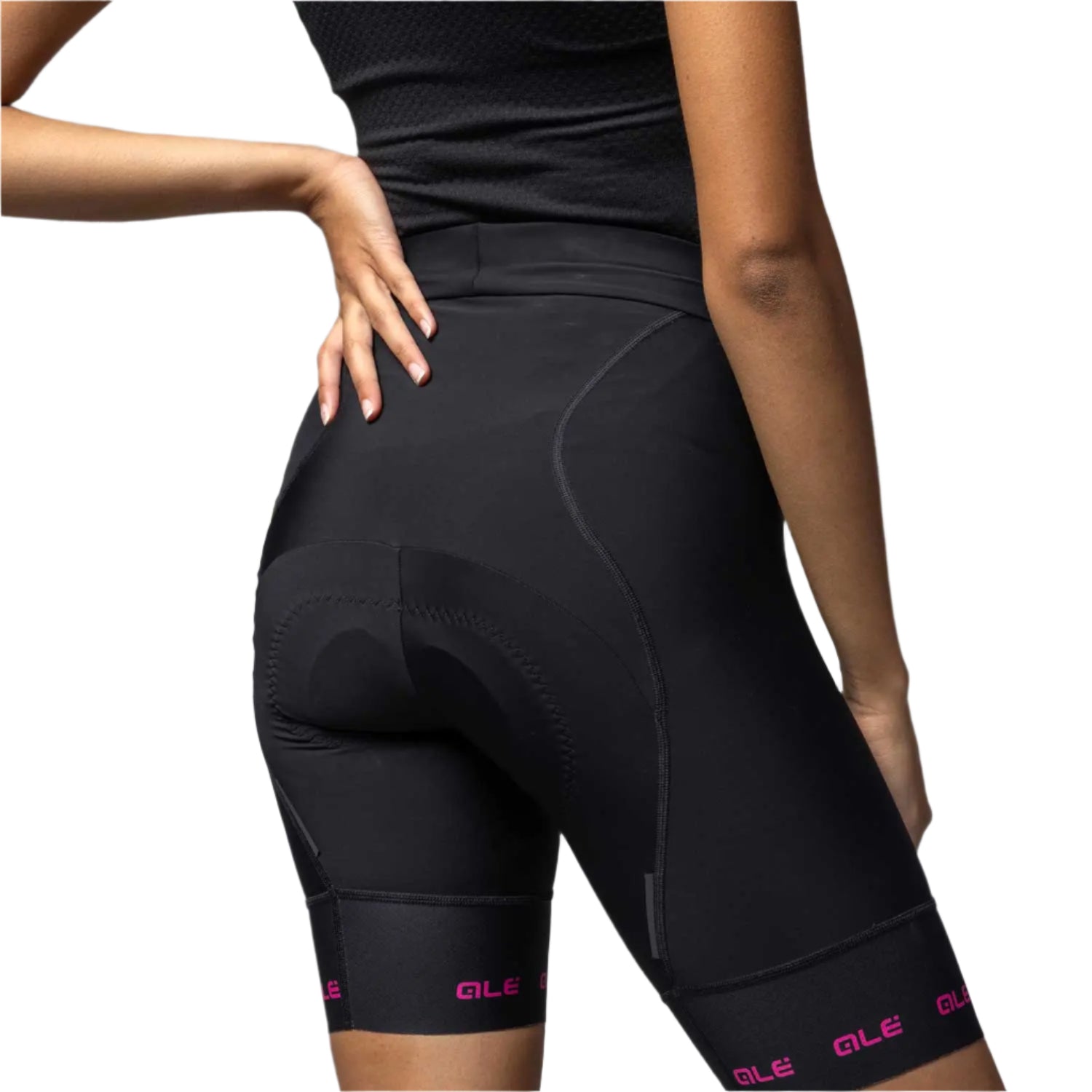 Ale Clothing Strada 2.0 PR-E Ladies Shorts Black / Pink - FREE UK Shipping, FREE 365 Day Returns | Moto Central