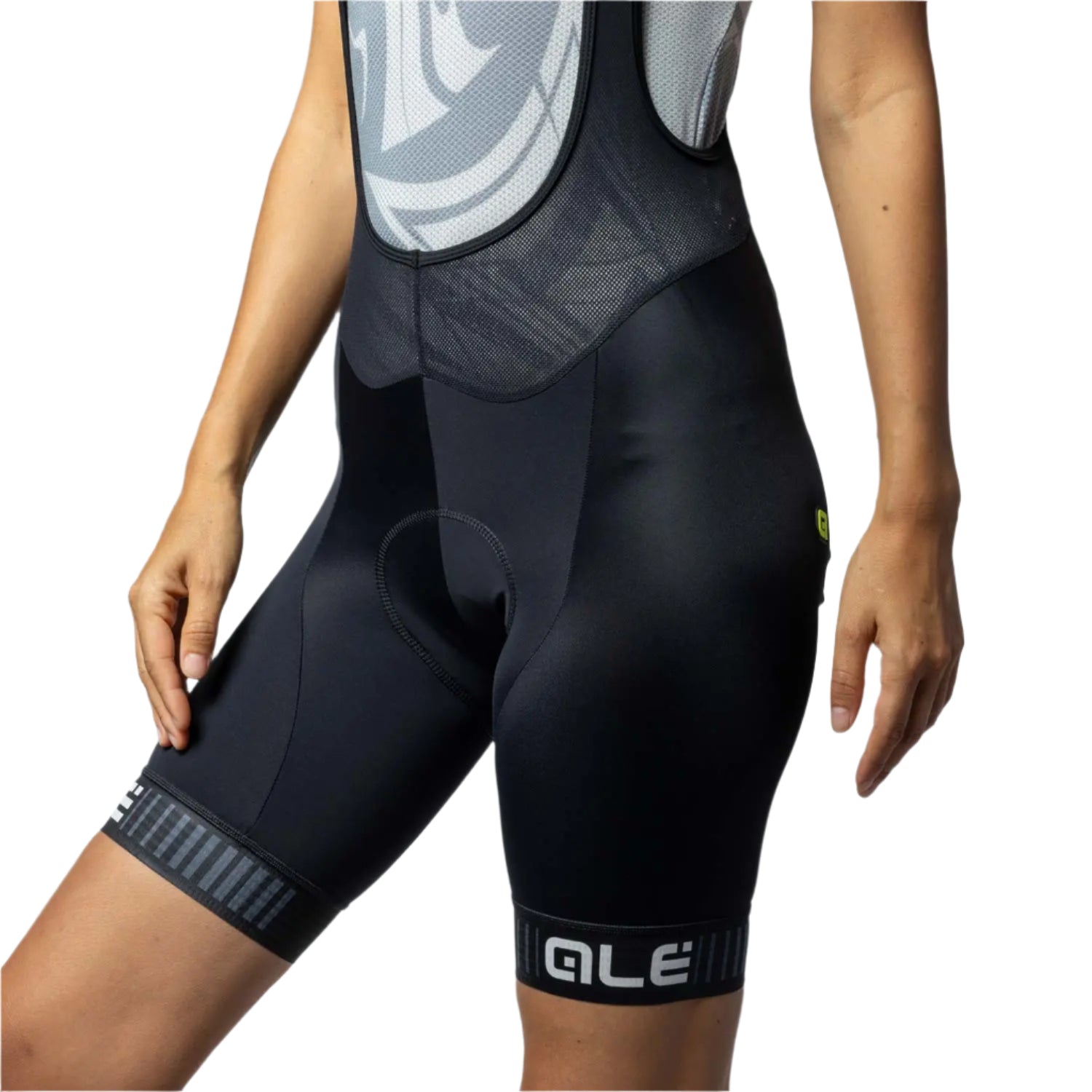 Ale Clothing Traguardo Pragma Ladies Bib Shorts Black / White - FREE UK Shipping, FREE 365 Day Returns | Moto Central