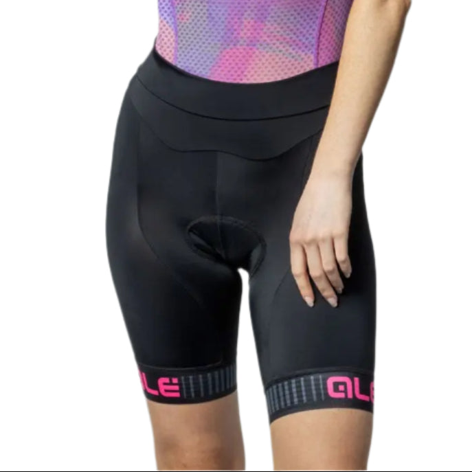 Ale Clothing Traguardo Pragma Ladies Shorts Black / Pink - FREE UK Shipping, FREE 365 Day Returns | Moto Central