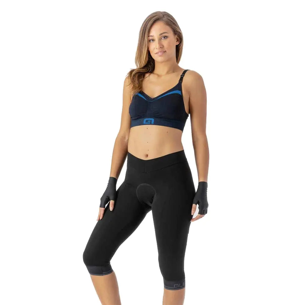 Ale Clothing Classico 3/4 Pragma Ladies Shorts Black / Reflective - FREE UK Shipping, FREE 365 Day Returns | Moto Central