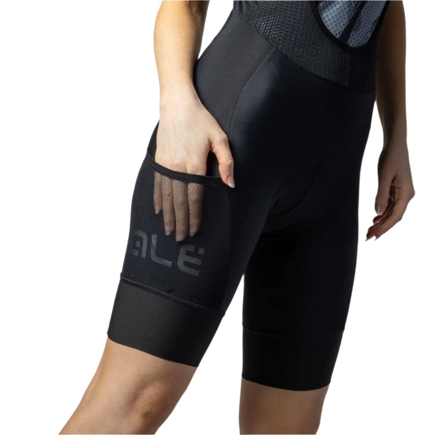 Ale Clothing Stones Cargo Off Road Ladies Bib Shorts Black - FREE UK Shipping, FREE 365 Day Returns | Moto Central