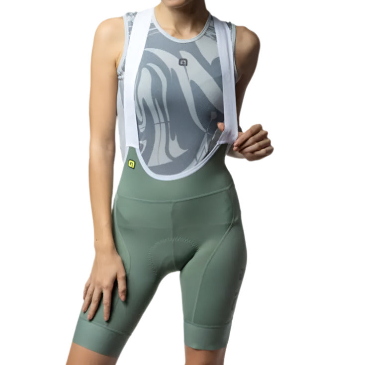 Ale Clothing Magic Colour PR-E Ladies Bib Shorts Light / Green - FREE UK Shipping, FREE 365 Day Returns | Moto Central