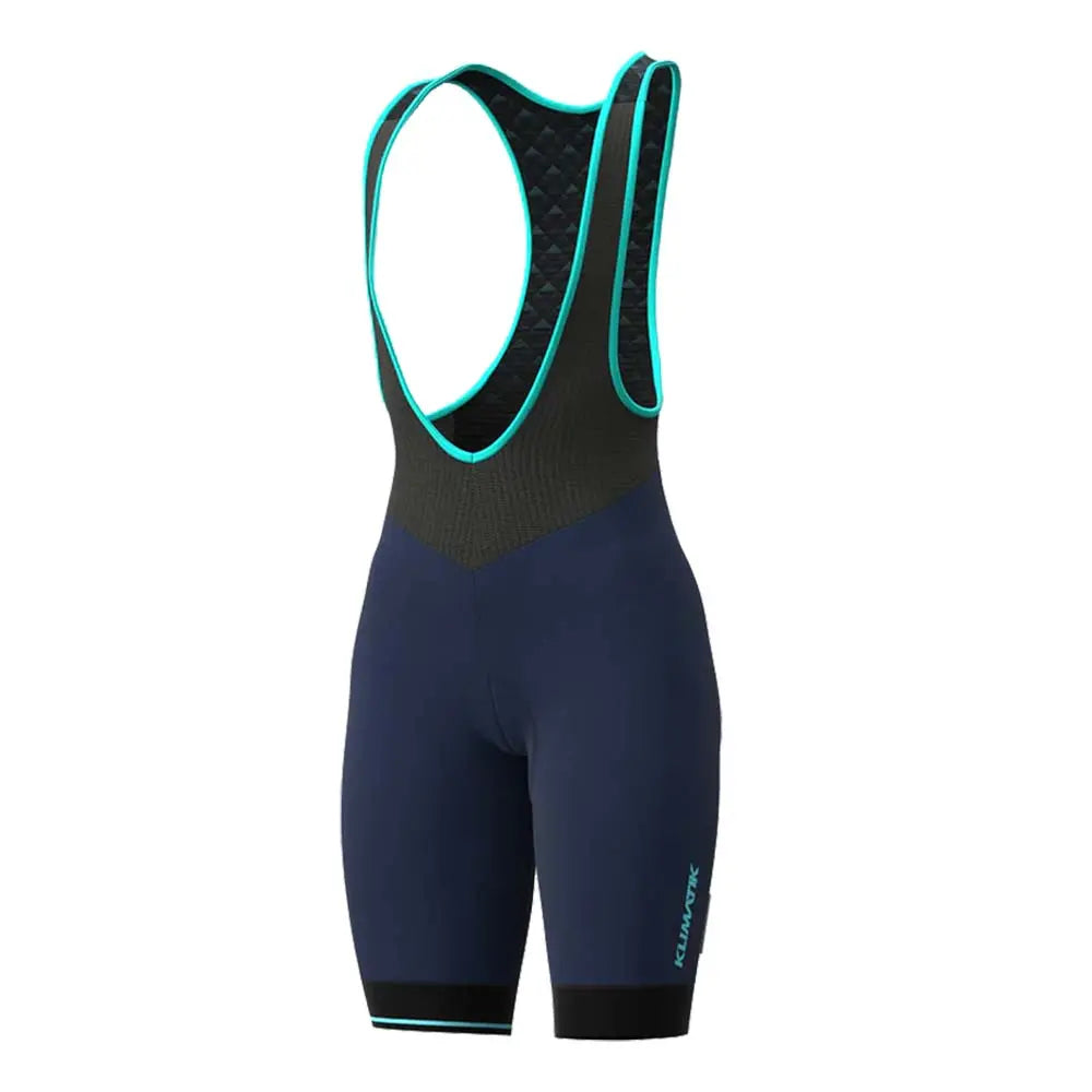 Ale Clothing K-Atmo Klimatik WR Ladies Bib Shorts Black / Cyan - FREE UK Shipping, FREE 365 Day Returns | Moto Central