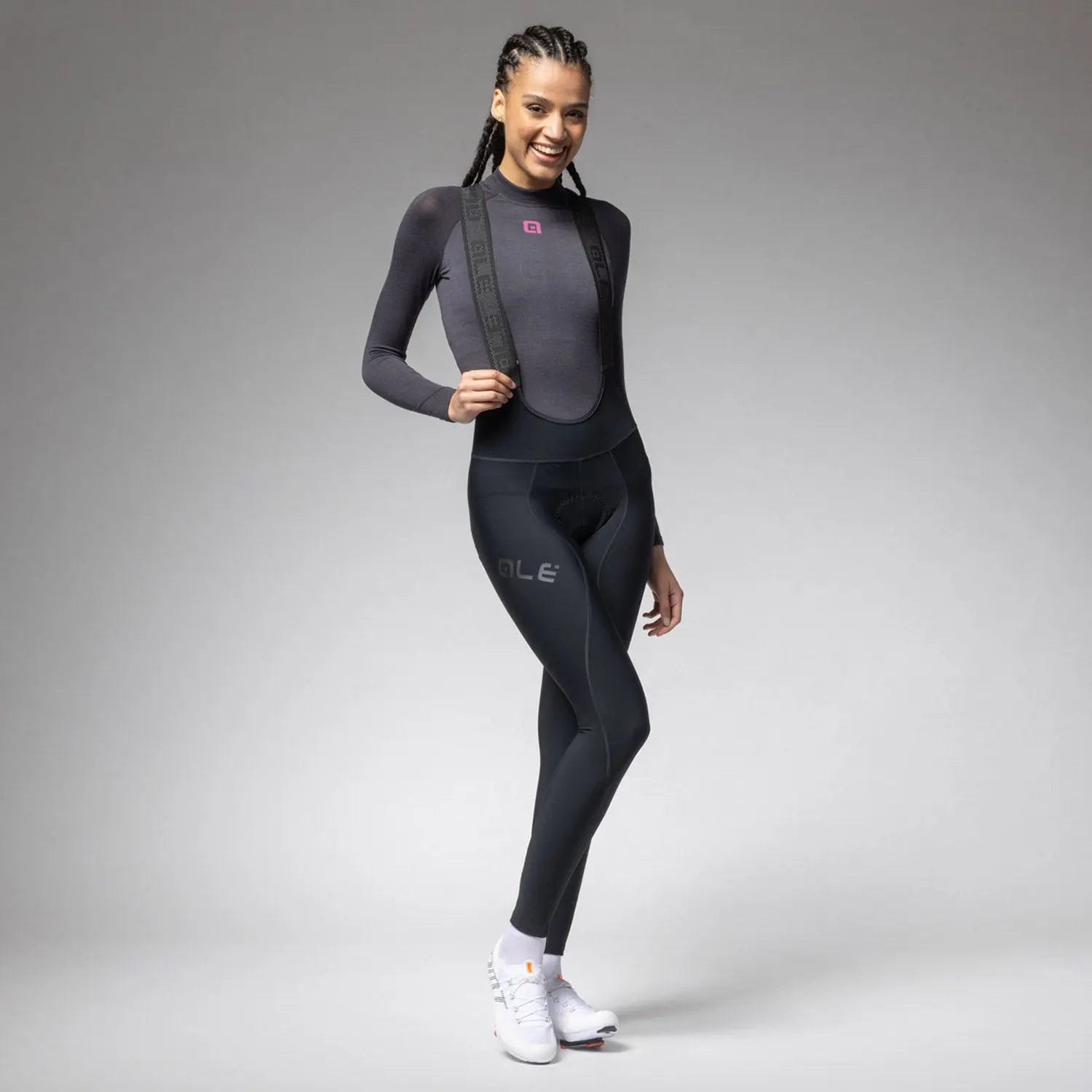 Ale Clothing Winter Pragma Ladies Bib Tights Black - FREE UK Shipping, FREE 365 Day Returns | Moto Central