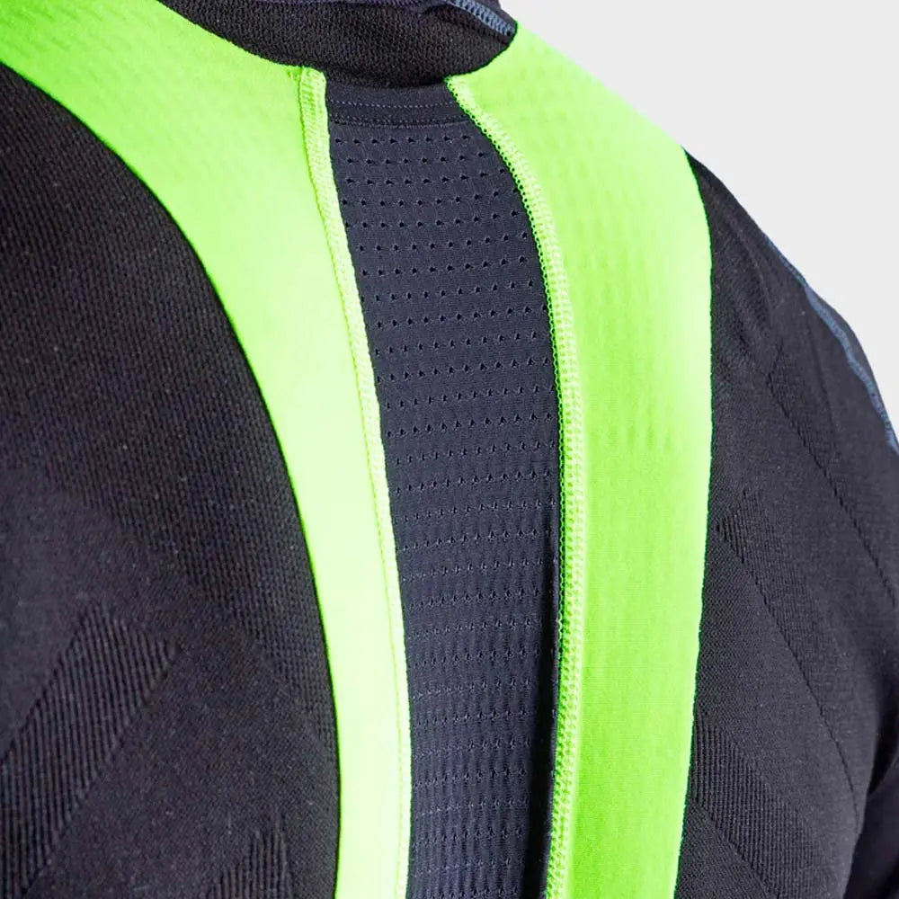 Ale Clothing Clima R-EV1 Winter Bib Shorts Black / Yellow - FREE UK Shipping, FREE 365 Day Returns | Moto Central