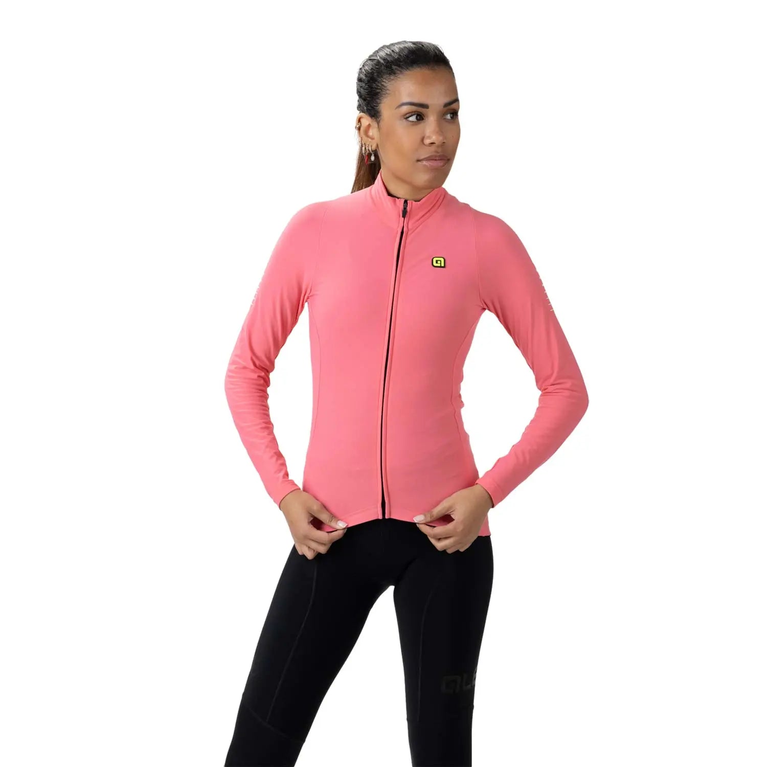Ale Clothing Warm Race R-EV1 Ladies Long Sleeves Jersey Pink - FREE UK Shipping, FREE 365 Day Returns | Moto Central