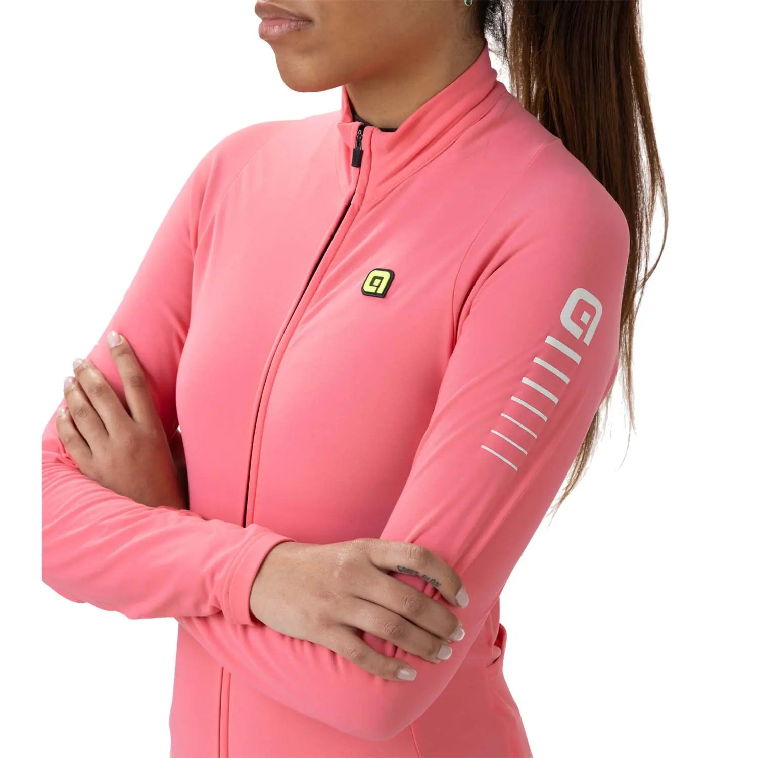Ale Clothing Warm Race R-EV1 Ladies Long Sleeves Jersey Pink - FREE UK Shipping, FREE 365 Day Returns | Moto Central