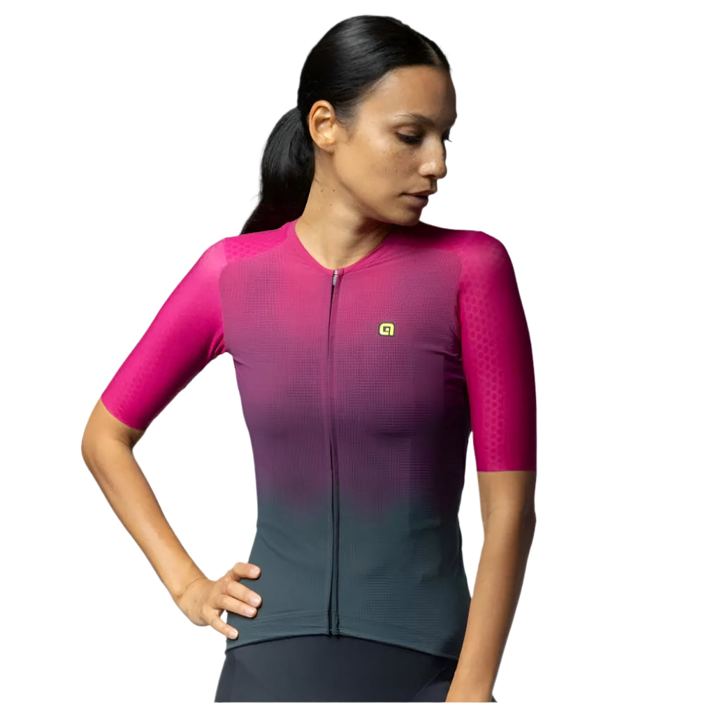 Ale Clothing Velocity 2.0 R-EV1 Ladies Short Sleeves Jersey Pink - FREE UK Shipping, FREE 365 Day Returns | Moto Central