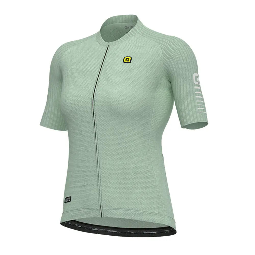 Ale Clothing Silver Cooling R-EV1 Ladies Short Sleeves Jersey Light / Green - FREE UK Shipping, FREE 365 Day Returns | Moto Central