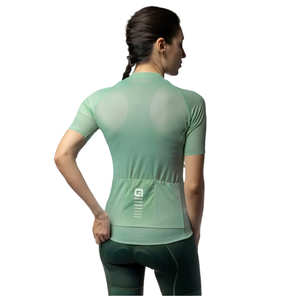 Ale Clothing Silver Cooling R-EV1 Ladies Short Sleeves Jersey Light / Green - FREE UK Shipping, FREE 365 Day Returns | Moto Central