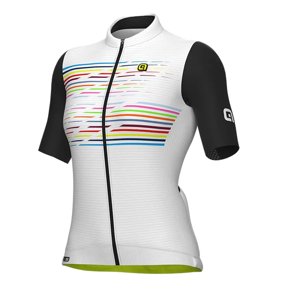 Ale Clothing Logo PR-S Ladies Short Sleeves Jersey White / Black - FREE UK Shipping, FREE 365 Day Returns | Moto Central