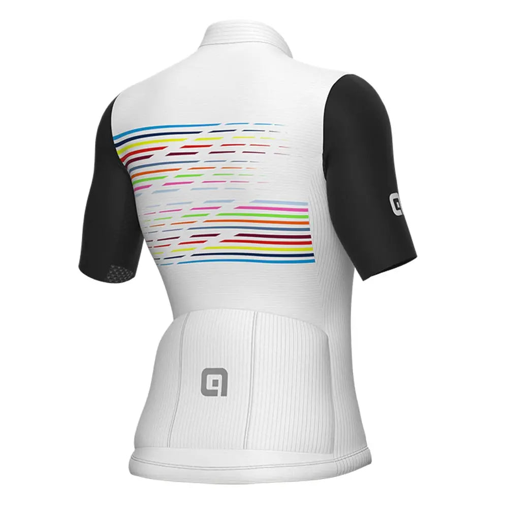 Ale Clothing Logo PR-S Ladies Short Sleeves Jersey White / Black - FREE UK Shipping, FREE 365 Day Returns | Moto Central