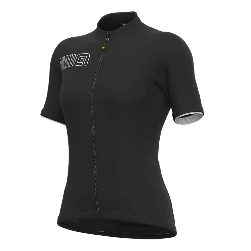 Ale Clothing Colour Block Pragma Ladies Short Sleeves Jersey Black - FREE UK Shipping, FREE 365 Day Returns | Moto Central
