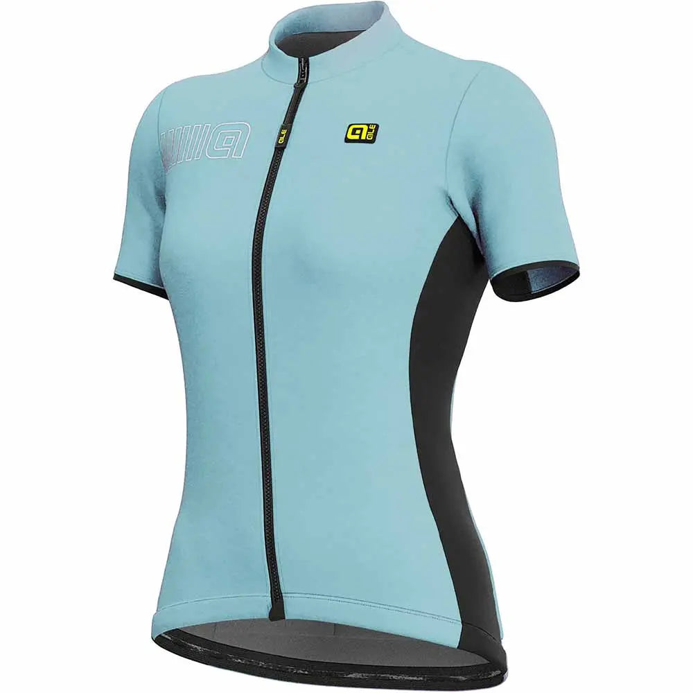 Ale Clothing Colour Block Pragma Ladies Short Sleeves Jersey Cyan - FREE UK Shipping, FREE 365 Day Returns | Moto Central