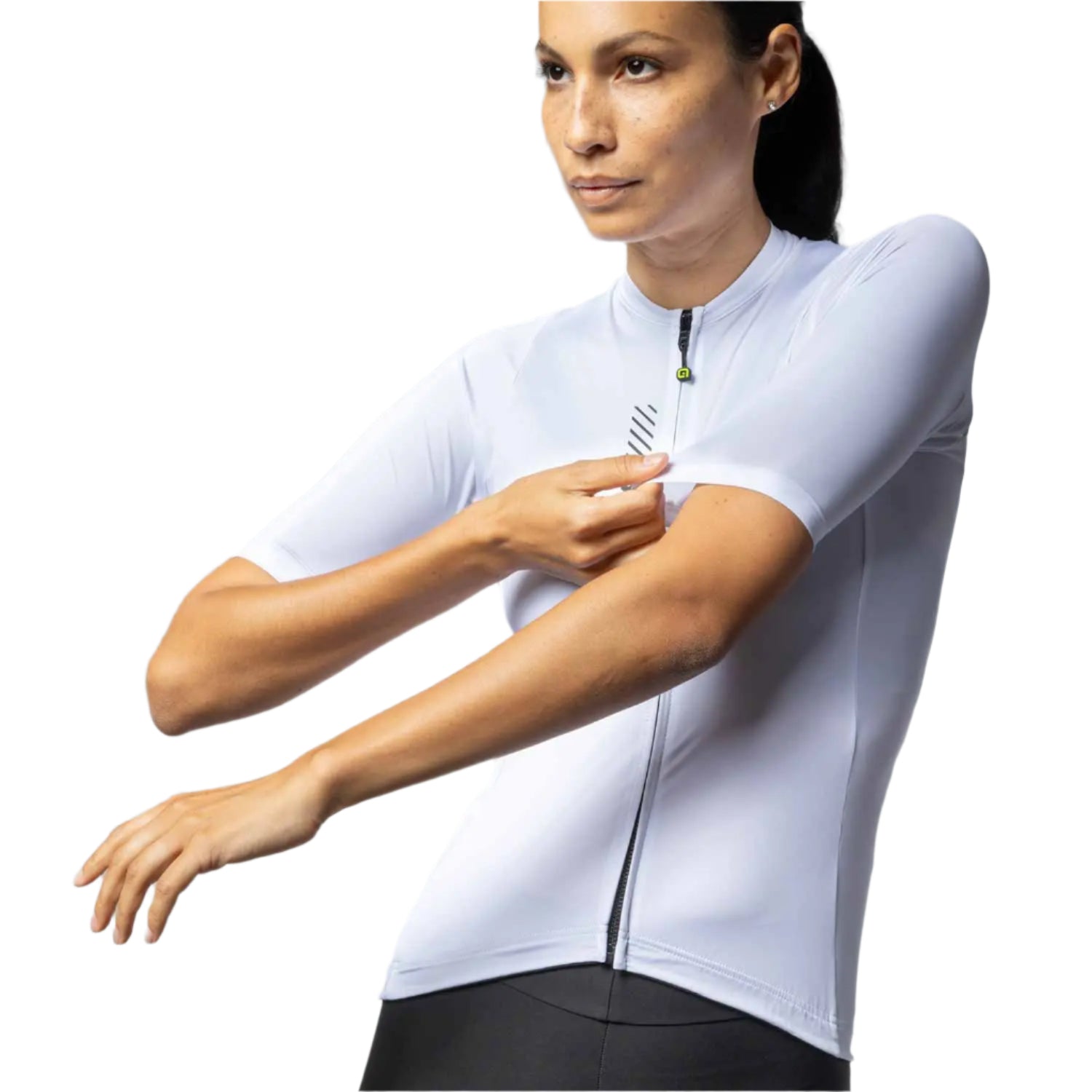 Ale Clothing Colour Block 2.0 Pragma Ladies Short Sleeves Jersey White - FREE UK Shipping, FREE 365 Day Returns | Moto Central