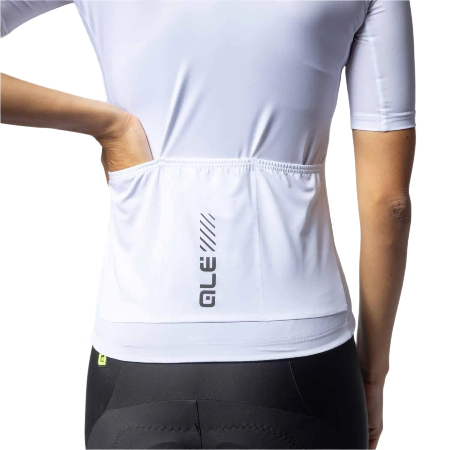 Ale Clothing Colour Block 2.0 Pragma Ladies Short Sleeves Jersey White - FREE UK Shipping, FREE 365 Day Returns | Moto Central