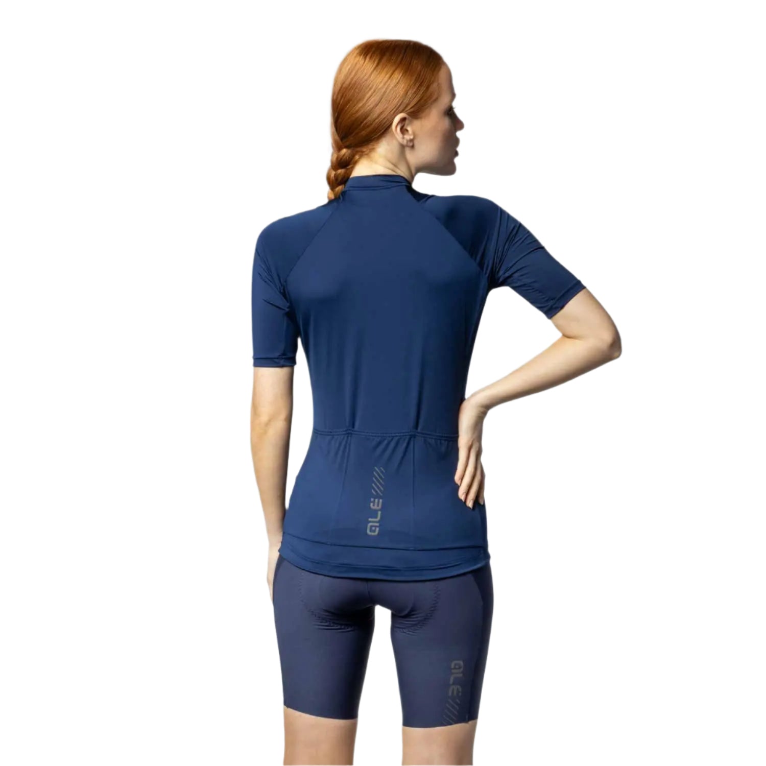 Ale Clothing Colour Block 2.0 Pragma Ladies Short Sleeves Jersey Navy - FREE UK Shipping, FREE 365 Day Returns | Moto Central