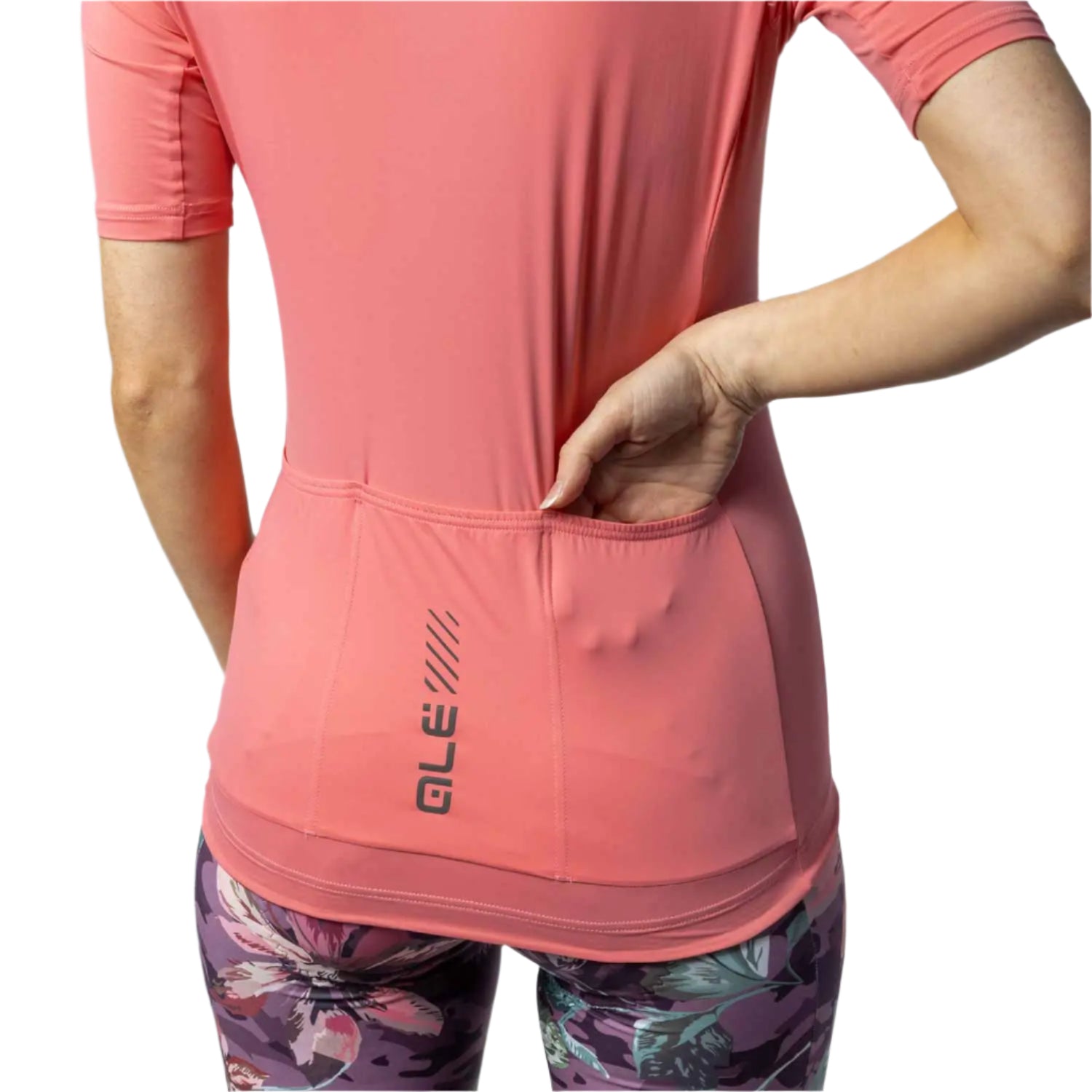 Ale Clothing Colour Block 2.0 Pragma Ladies Short Sleeves Jersey Pink - FREE UK Shipping, FREE 365 Day Returns | Moto Central