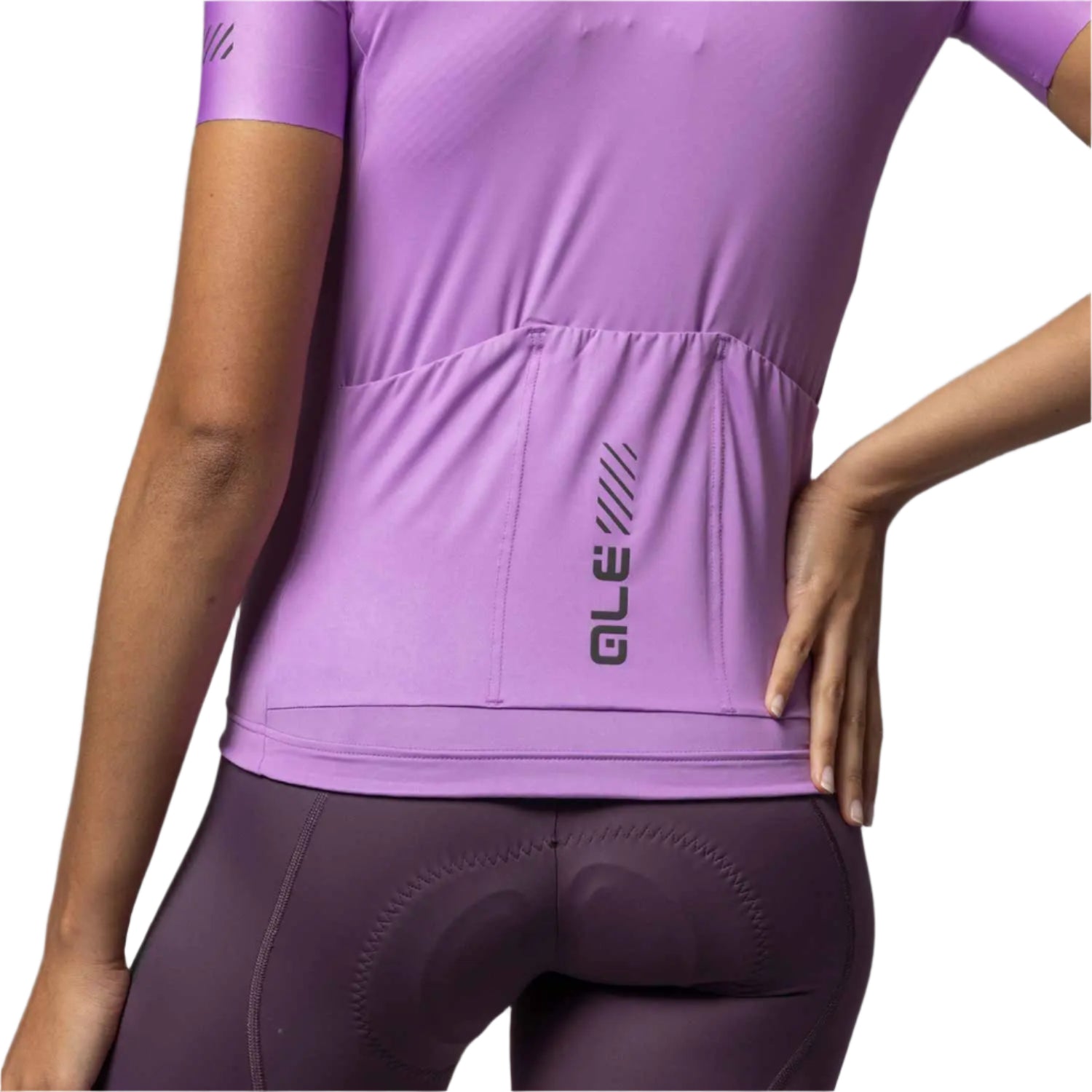 Ale Clothing Colour Block 2.0 Pragma Ladies Short Sleeves Jersey Purple / Pink - FREE UK Shipping, FREE 365 Day Returns | Moto Central