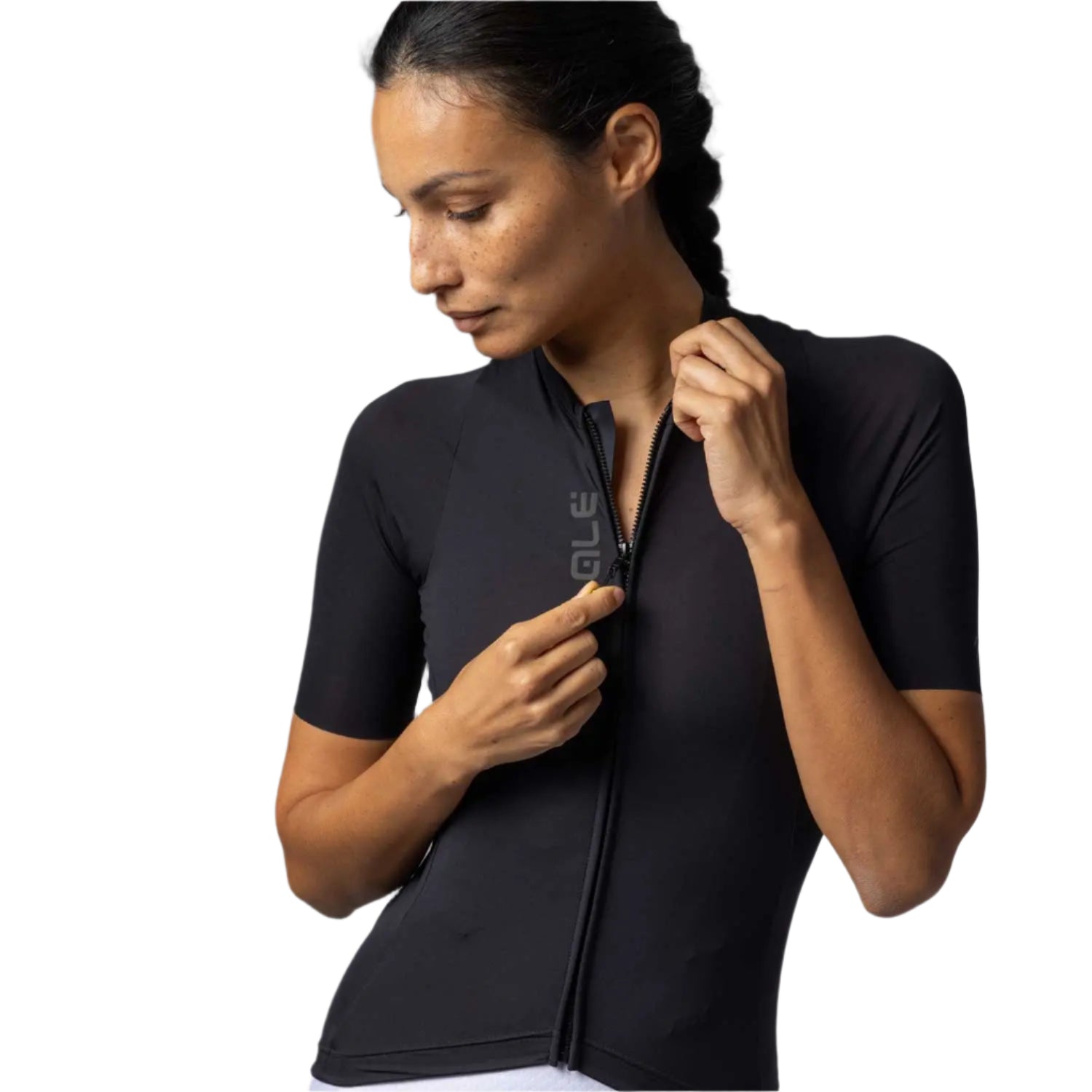 Ale Clothing Colour Block 2.0 Pragma Ladies Short Sleeves Jersey Black - FREE UK Shipping, FREE 365 Day Returns | Moto Central