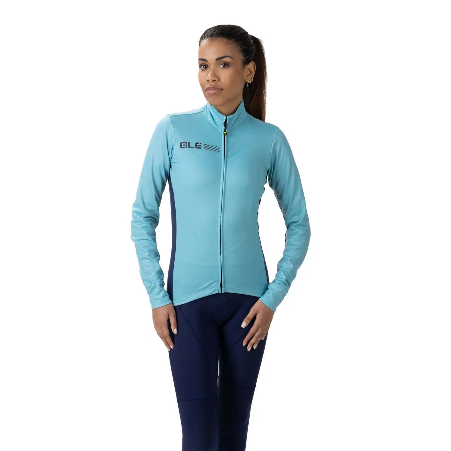 Ale Clothing Fondo 2.0 Solid Ladies Long Sleeves Jersey Light / Blue - FREE UK Shipping, FREE 365 Day Returns | Moto Central