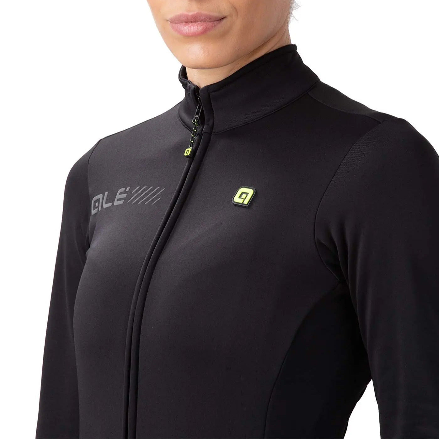 Ale Clothing Fondo 2.0 Solid Ladies Long Sleeves Jersey Black - FREE UK Shipping, FREE 365 Day Returns | Moto Central
