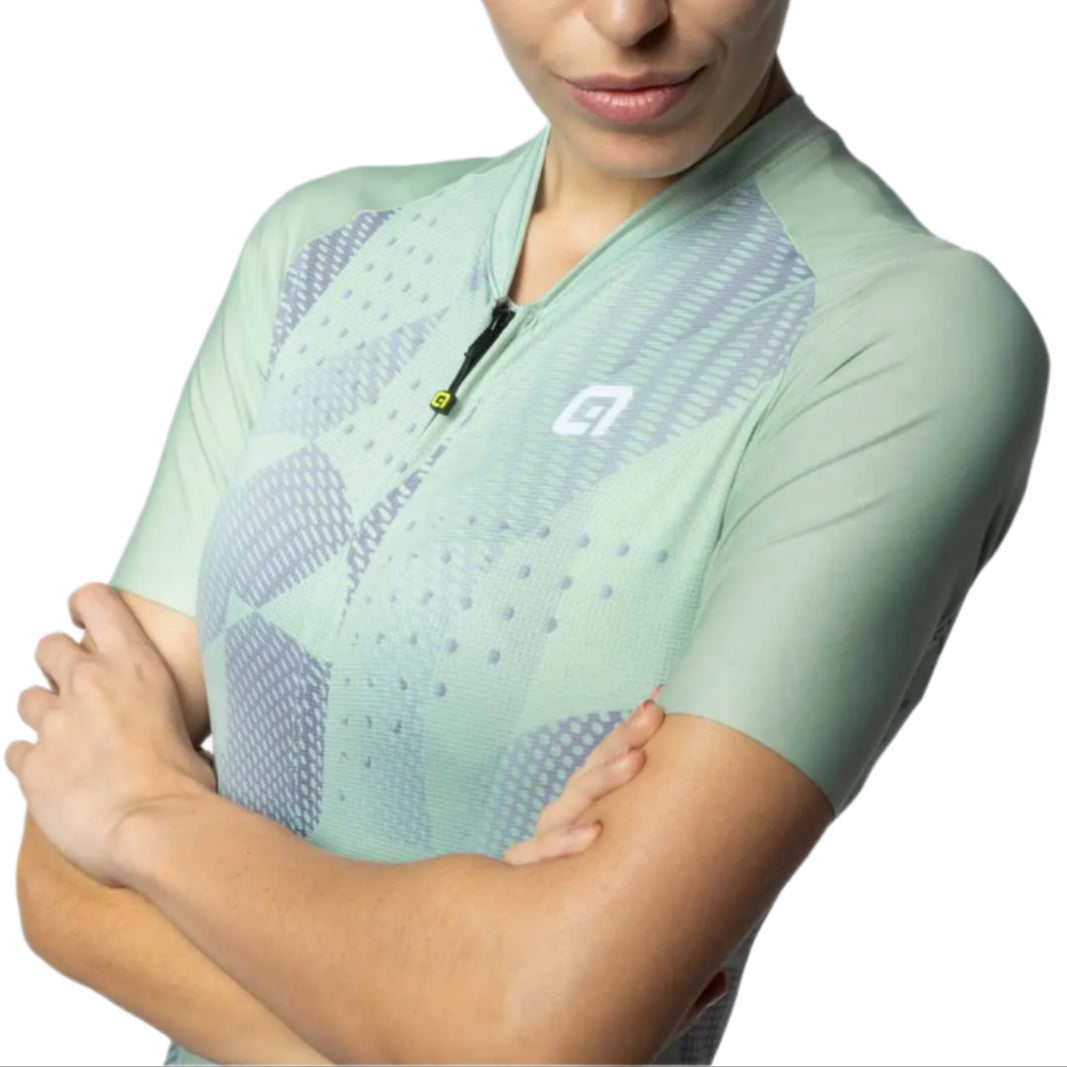 Ale Clothing Enjoy Pragma Ladies Short Sleeves Jersey Celeste - FREE UK Shipping, FREE 365 Day Returns | Moto Central