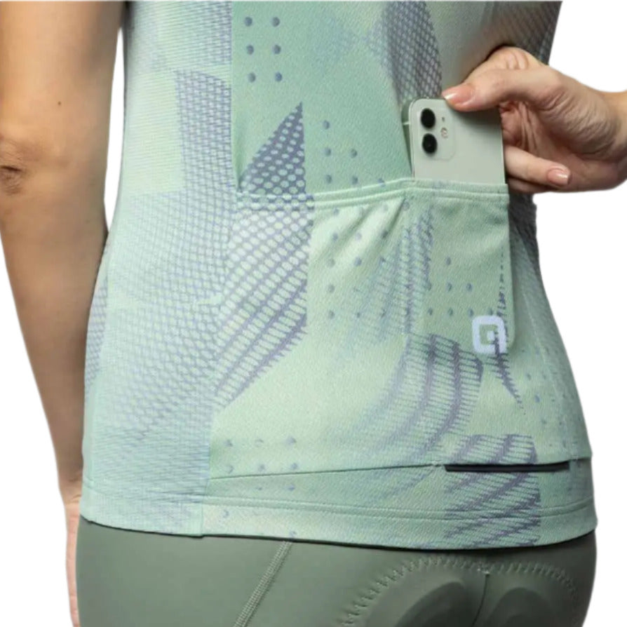 Ale Clothing Enjoy Pragma Ladies Short Sleeves Jersey Celeste - FREE UK Shipping, FREE 365 Day Returns | Moto Central