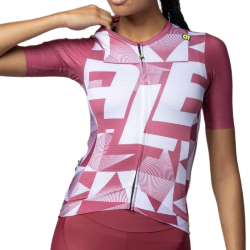 Ale Clothing Multiverso PR-E Ladies Short Sleeves Jersey Red - FREE UK Shipping, FREE 365 Day Returns | Moto Central