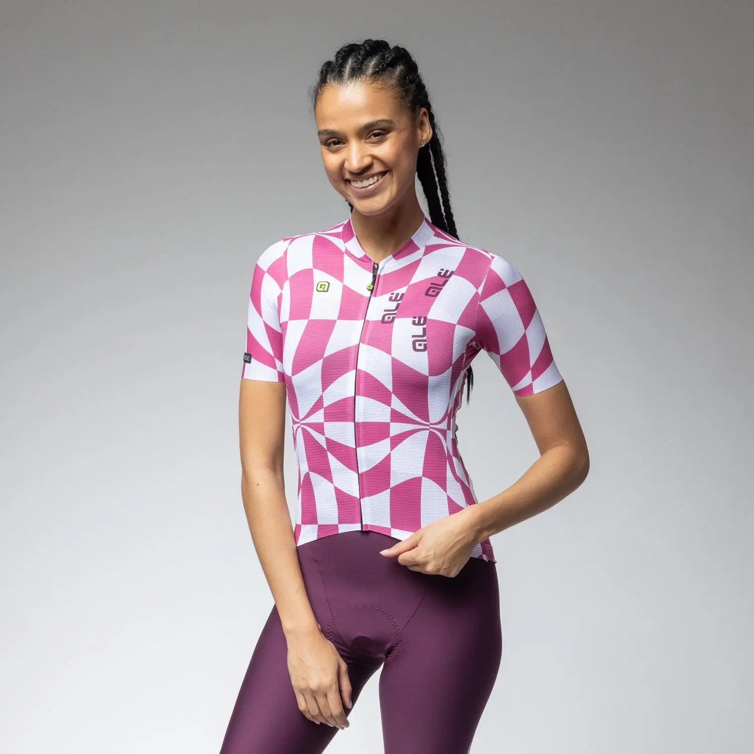 Ale Clothing Multiverso 2.0 PR-E Ladies Short Sleeves Jersey Pink - FREE UK Shipping, FREE 365 Day Returns | Moto Central