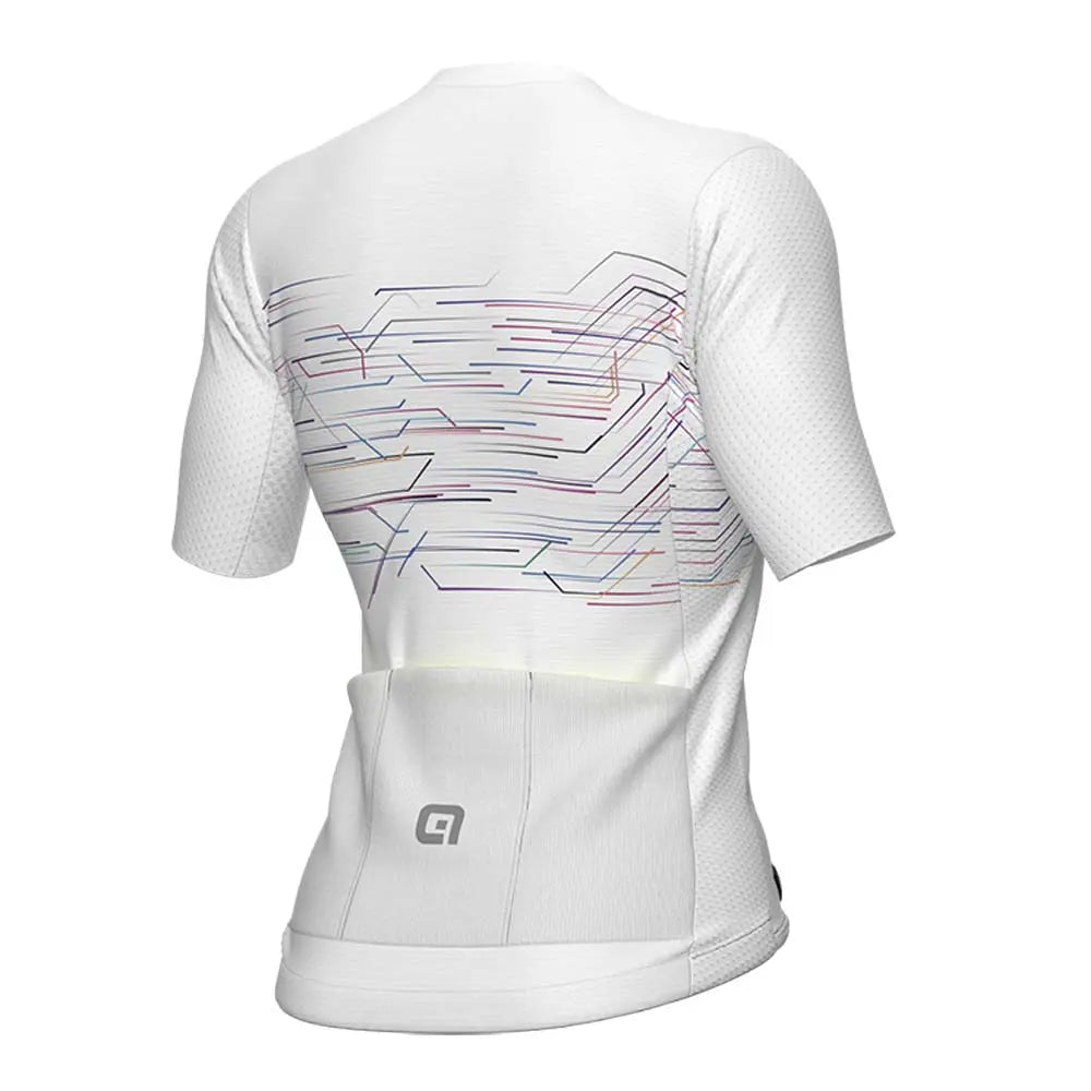 Ale Clothing Mega Byte PR-E Ladies Short Sleeves Jersey White - FREE UK Shipping, FREE 365 Day Returns | Moto Central