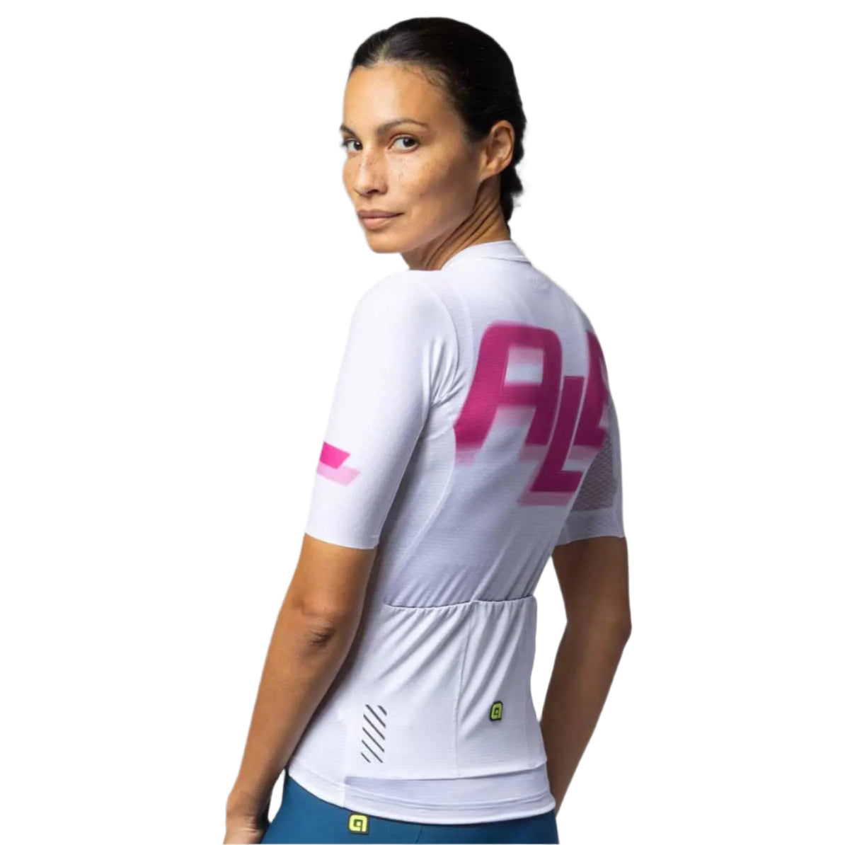 Ale Clothing Sauvage PR-E Ladies Short Sleeves Jersey White - FREE UK Shipping, FREE 365 Day Returns | Moto Central