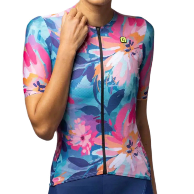 Ale Clothing Jardin PR-E Ladies Short Sleeves Jersey Multicolour - FREE UK Shipping, FREE 365 Day Returns | Moto Central