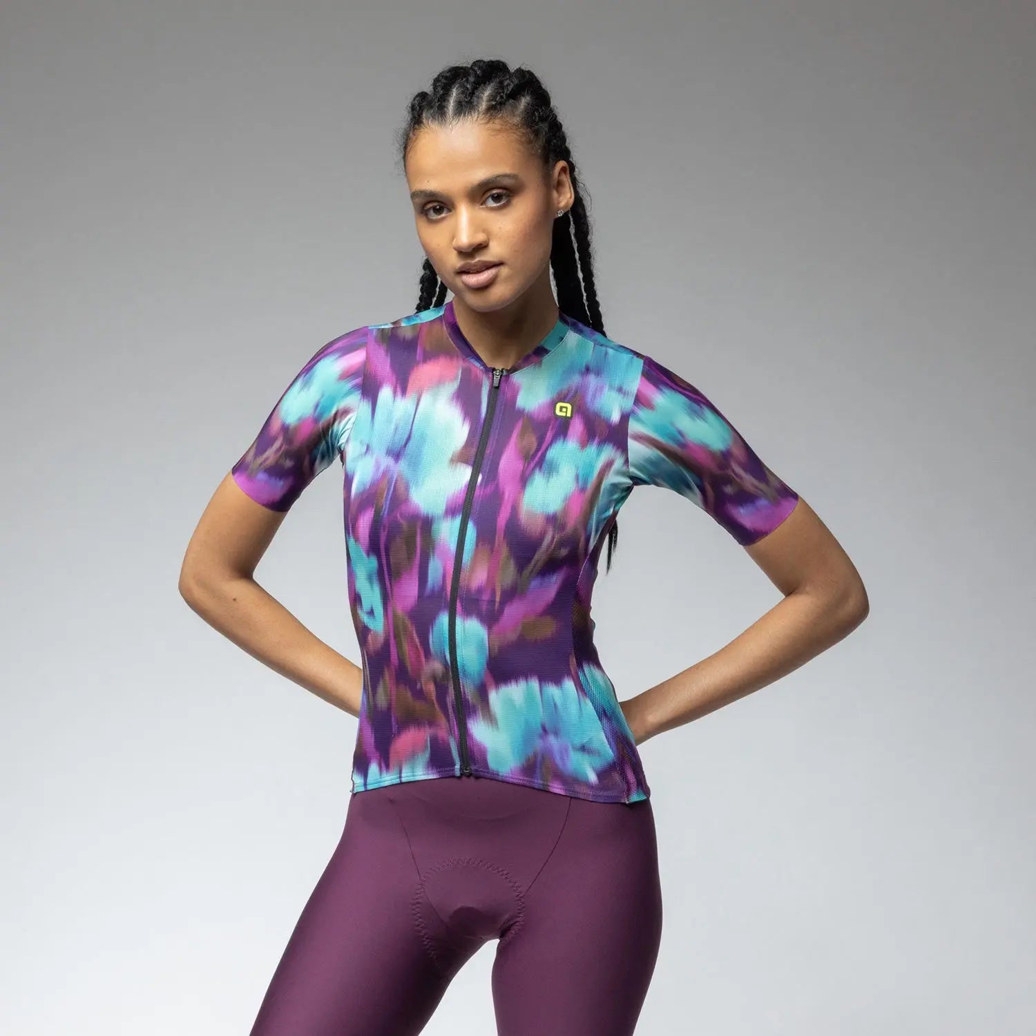 Ale Clothing Jardin 2.0 PR-E Ladies Short Sleeves Jersey Purple - FREE UK Shipping, FREE 365 Day Returns | Moto Central