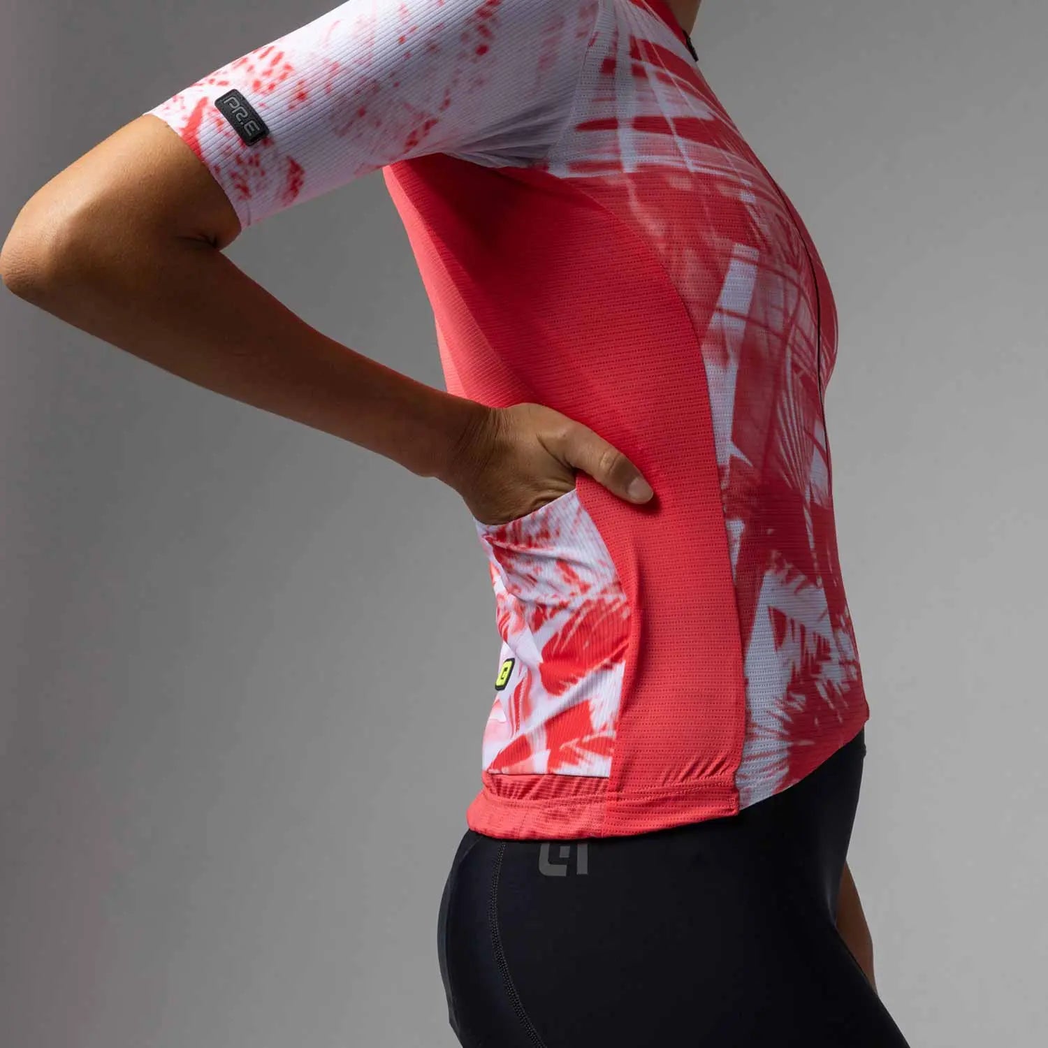 Ale Clothing Palm PR-E Ladies Short Sleeves Jersey Fluo Pink - FREE UK Shipping, FREE 365 Day Returns | Moto Central