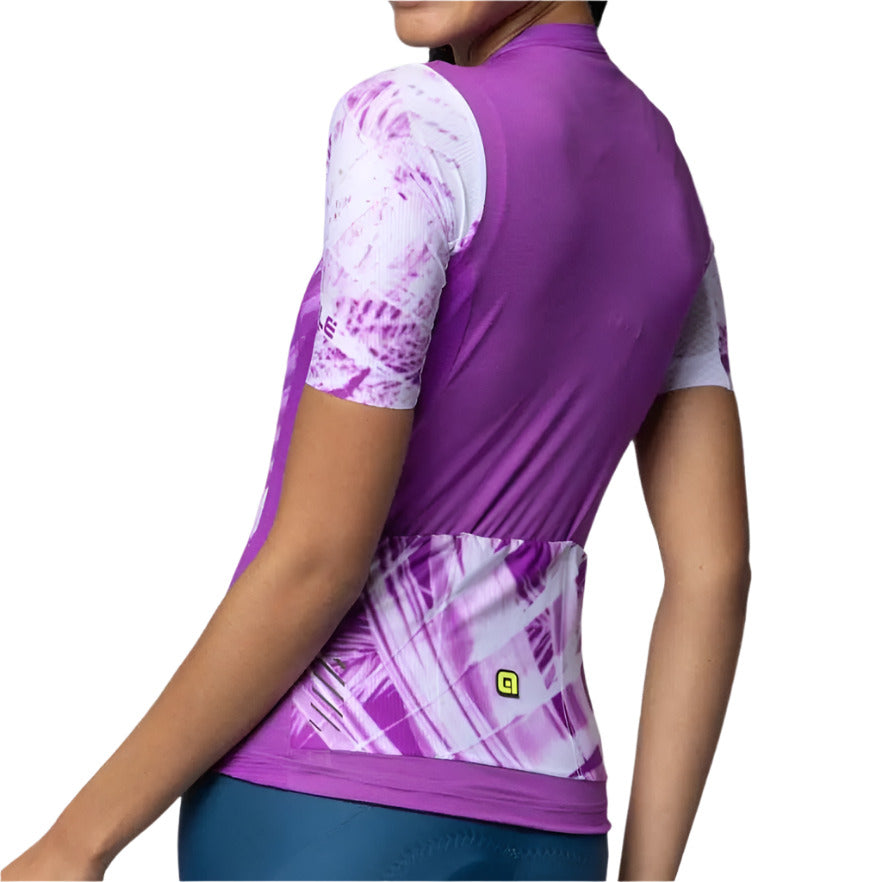Ale Clothing Palm PR-E Ladies Short Sleeves Jersey Purple - FREE UK Shipping, FREE 365 Day Returns | Moto Central