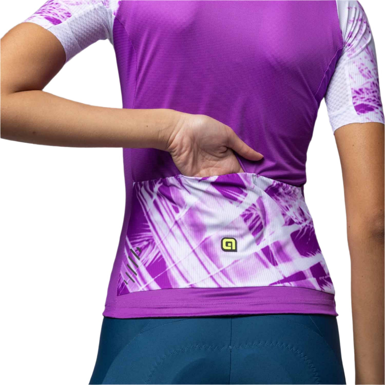 Ale Clothing Palm PR-E Ladies Short Sleeves Jersey Purple - FREE UK Shipping, FREE 365 Day Returns | Moto Central